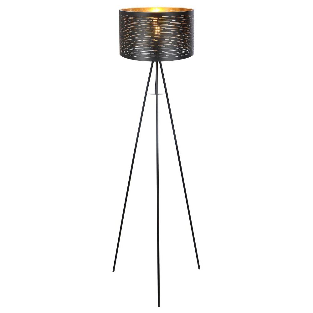 Globo TUNNO Staande lamp Zwart, 1-licht main product photo