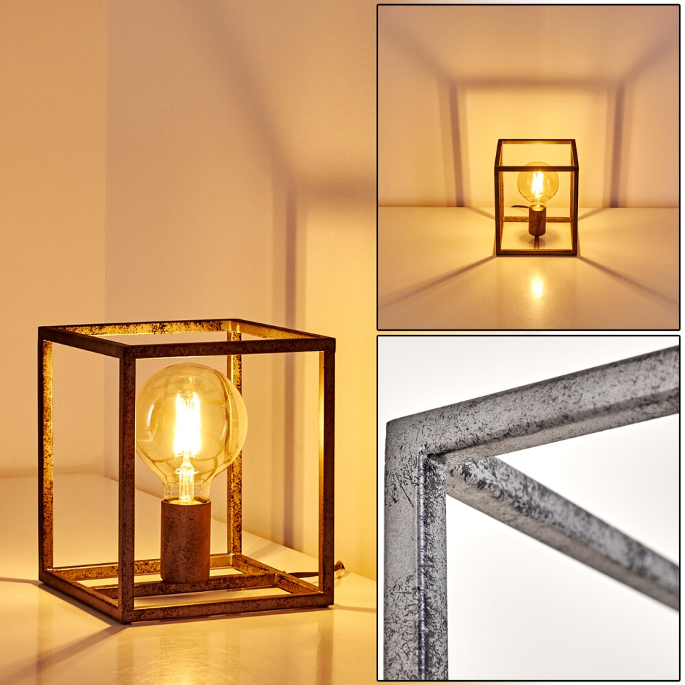Voordorp Tafellamp Grijs, Zilver, 1-licht main product photo