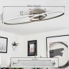 Harpeth Plafondlamp LED Nikkel mat, 1-licht