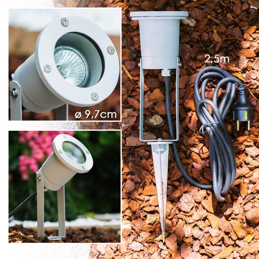 Pilsen Tuinspot Zilver, 1-licht main product photo