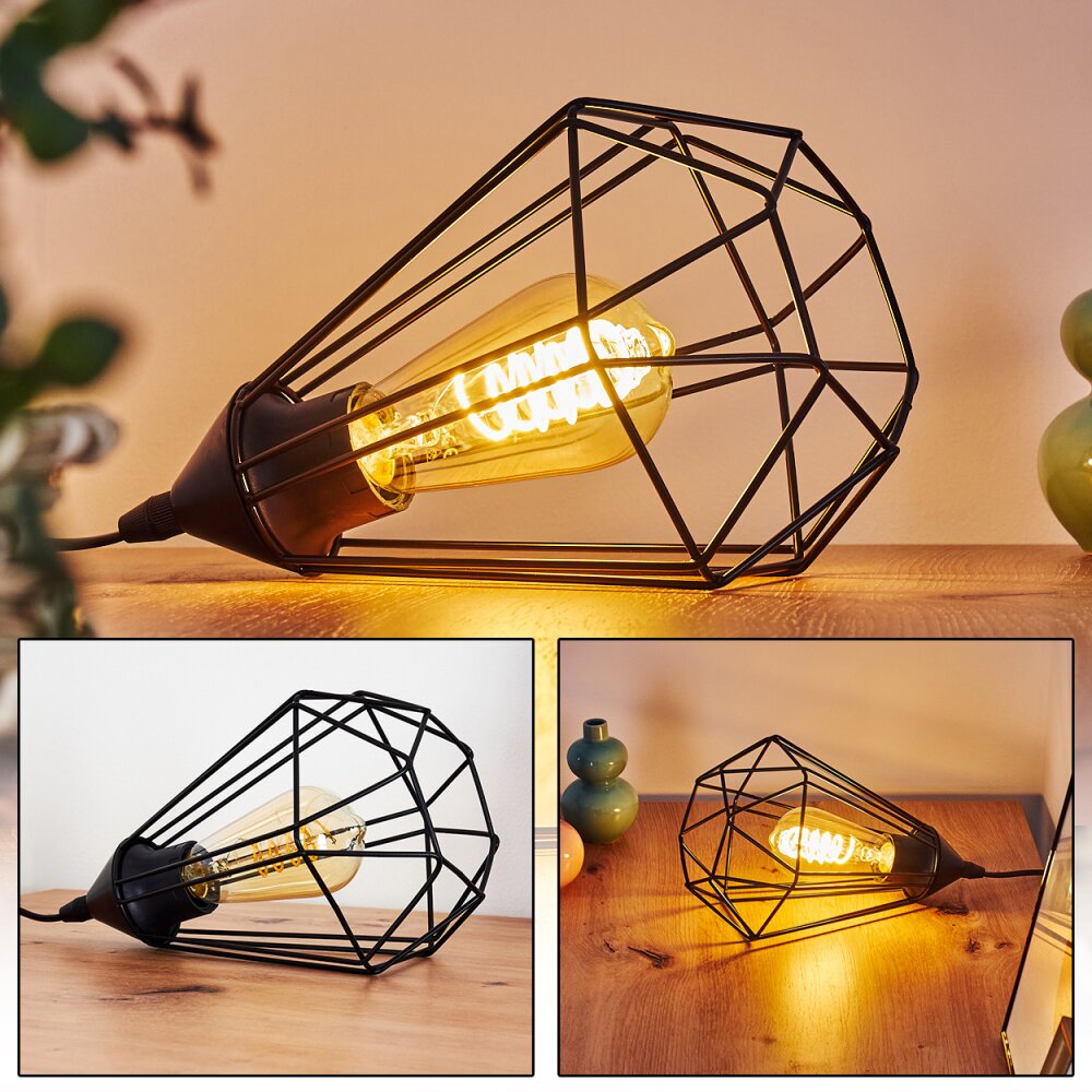 Cenova Tafellamp Zwart, 1-licht main product photo