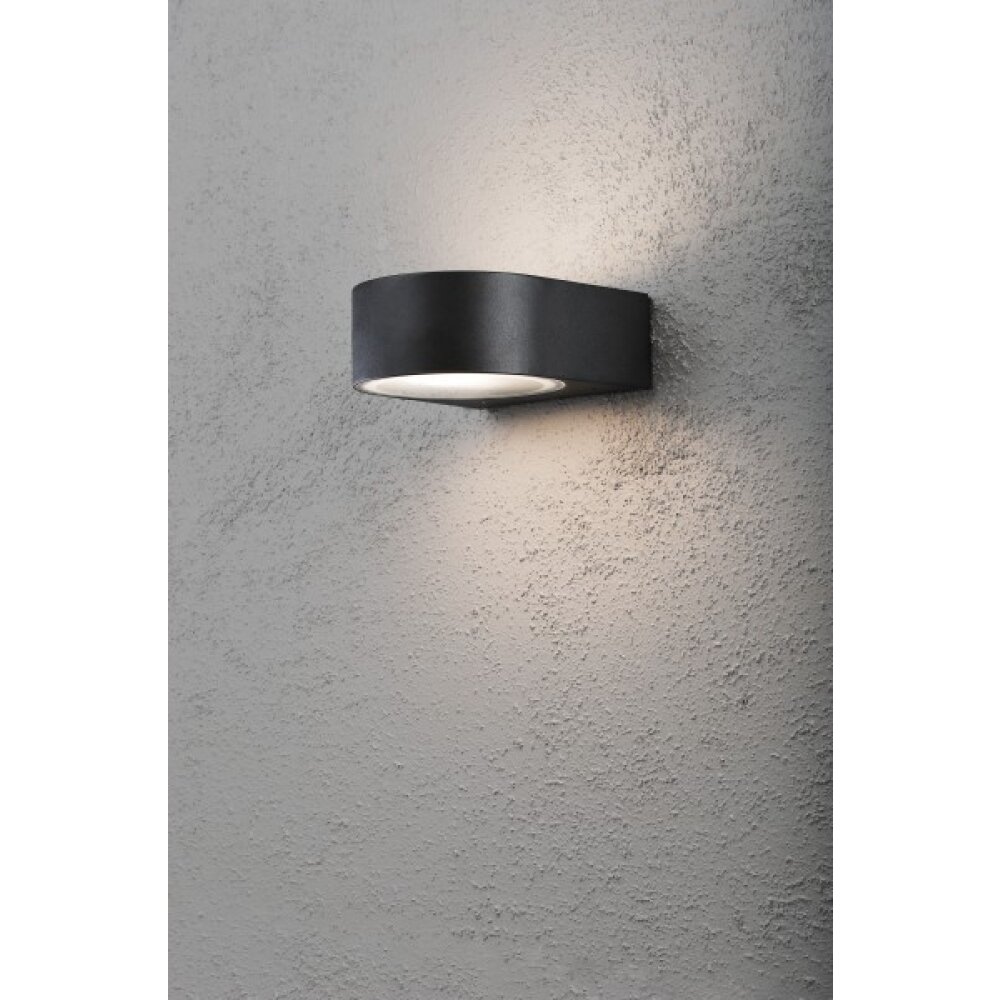 Konstsmide Teramo Muurlamp Zwart, 1-licht main product photo