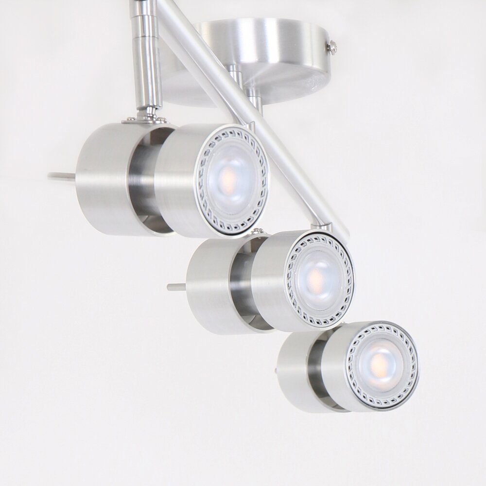 Steinhauer Natasja Plafondlamp LED roestvrij staal, 3-lichts main product photo