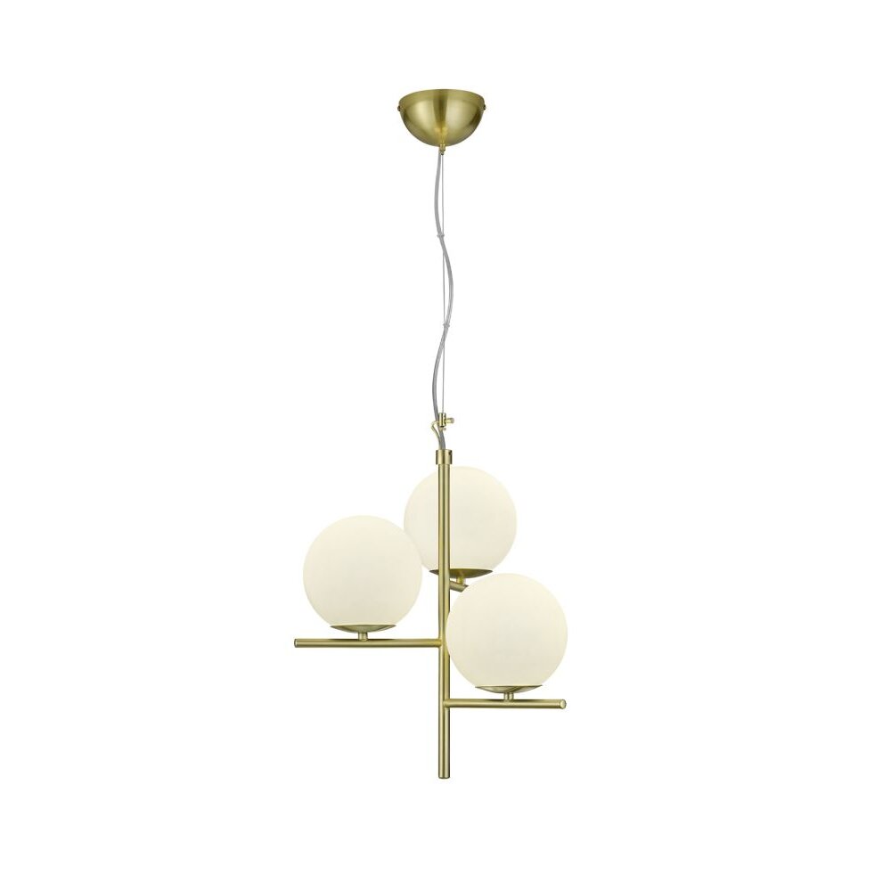 Trio PURE Hanglamp Messing, 3-lichts main product photo