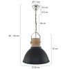 Steinhauer Mexlite Hanglamp Zwart, 1-licht