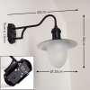 Surnu Buiten muurverlichting Zwart, 1-licht