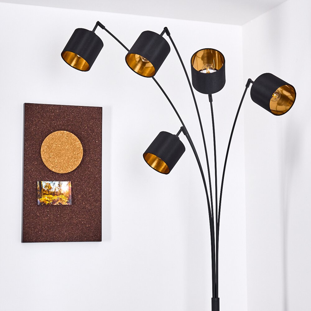 Alsen Staande lamp Zwart, 5-lichts