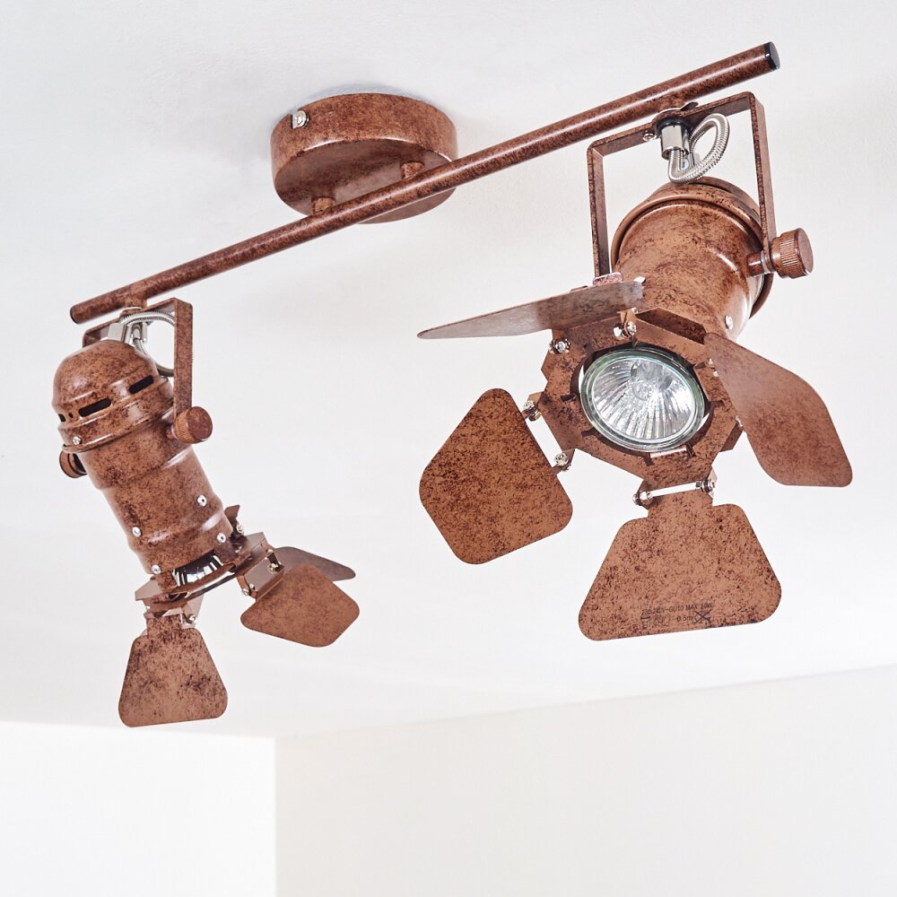 Lichinga Plafond straler Roest, 2-lichts