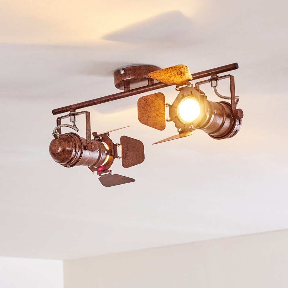 Lichinga Plafond straler Roest, 2-lichts