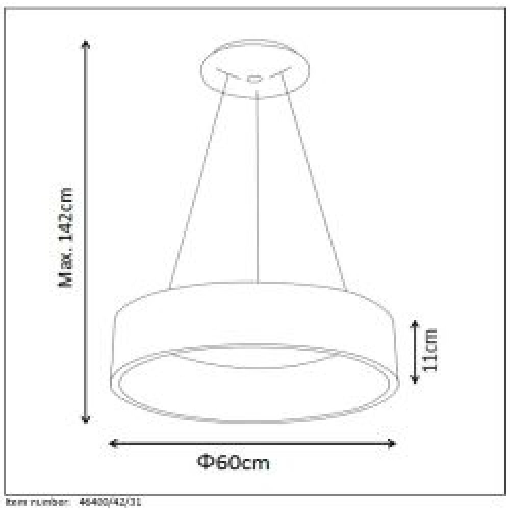 Lucide TALOWE LED Hanglampen Wit, 1-licht