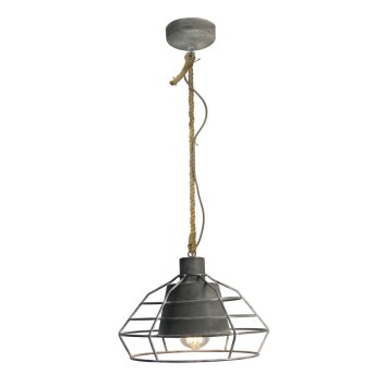 Brilliant Walter Hanglamp Grijs, 1-licht Brilliant Walter Hanglamp Grijs, 1-licht