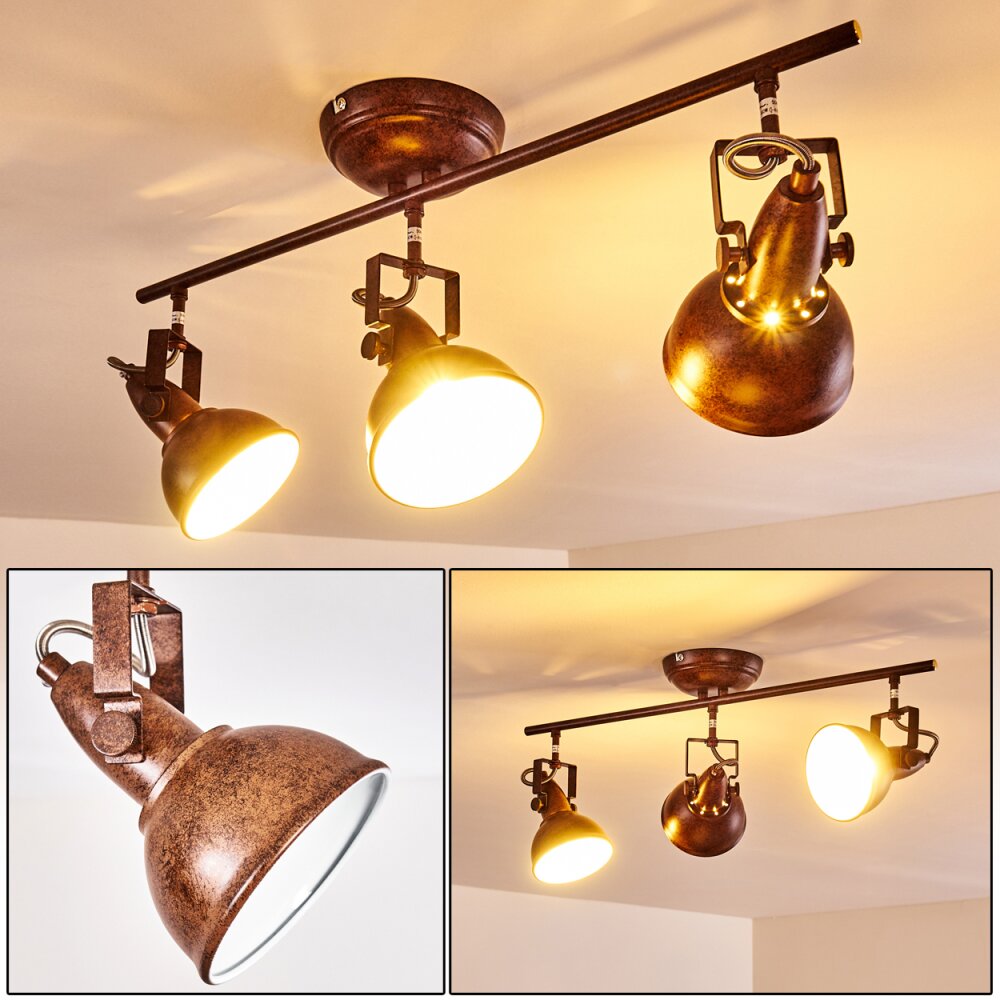 Tina Plafondlamp Roest, 3-lichts main product photo