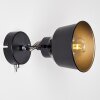 Safari Muurlamp Zwart, 1-licht
