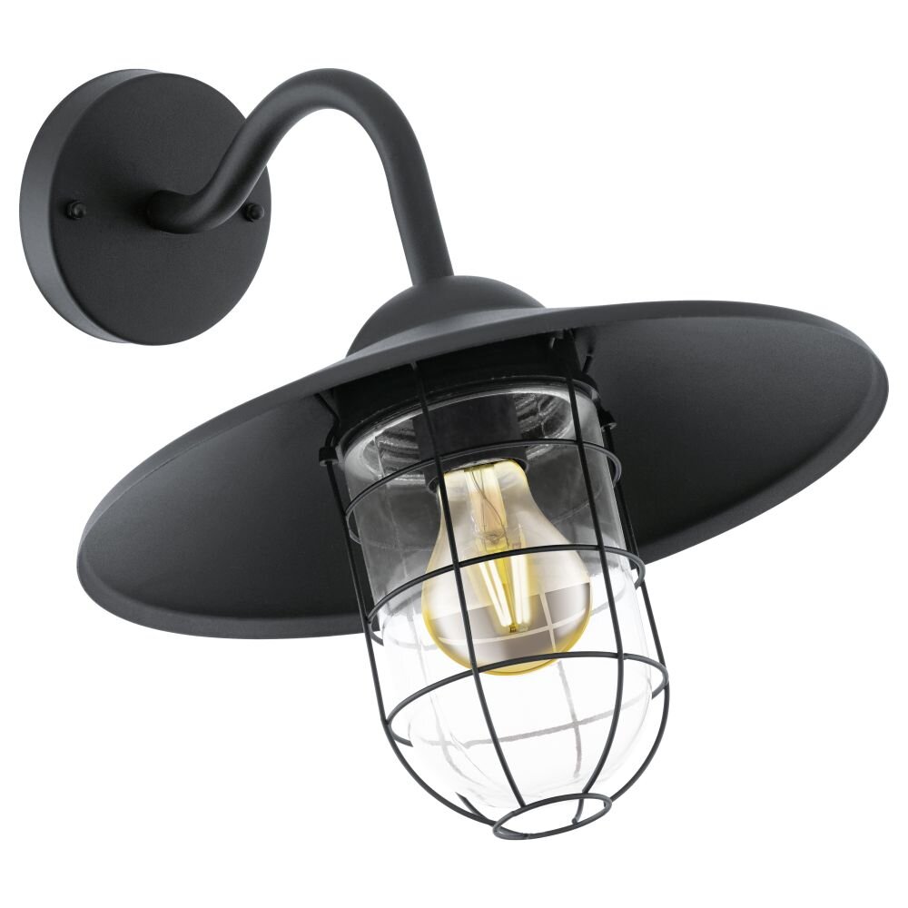 Eglo MELGOA Buiten muurverlichting Zwart, 1-licht main product photo
