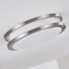 Sora Plafondlamp LED Nikkel mat, Wit, 1-licht