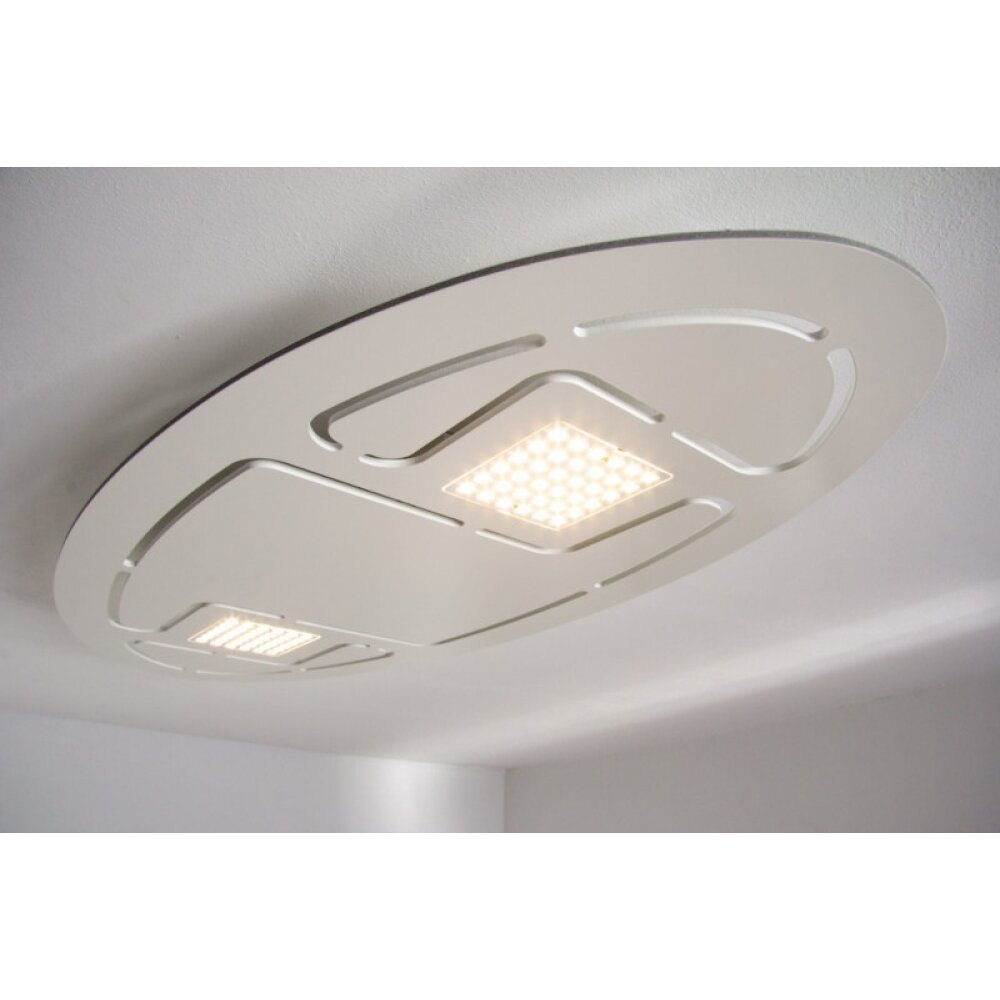 Evaluz Ellipse Plafondlamp LED Wit, 2-lichts