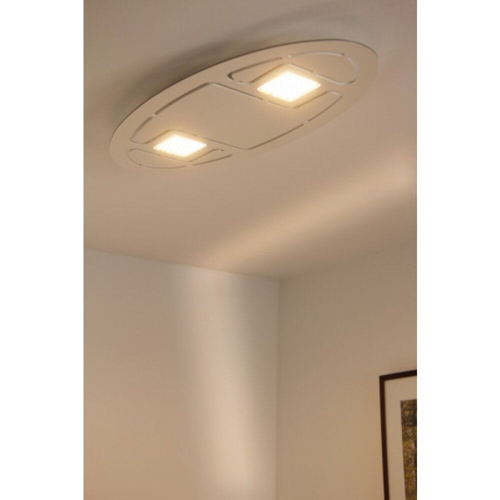 Evaluz Ellipse Plafondlamp LED Wit, 2-lichts