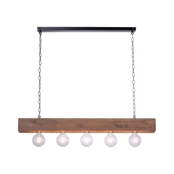 Leuchten-Direkt VANESSA Hanglamp Zwart, 5-lichts Leuchten-Direkt VANESSA Hanglamp Zwart, 5-lichts