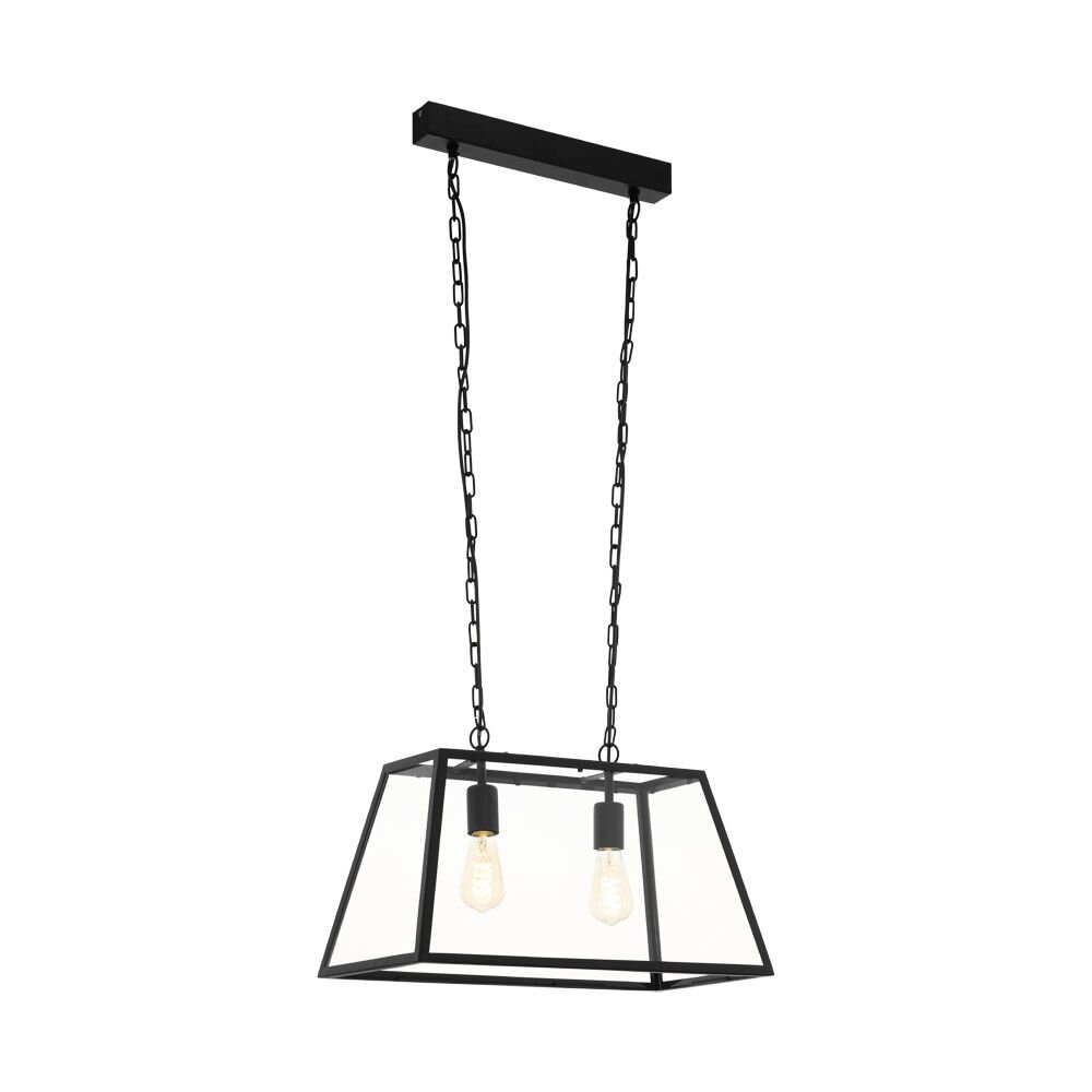 Eglo AMESBURY Hanger Zwart, 2-lichts main product photo