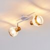 Bariloche Plafondlamp Chroom, Wit, 2-lichts