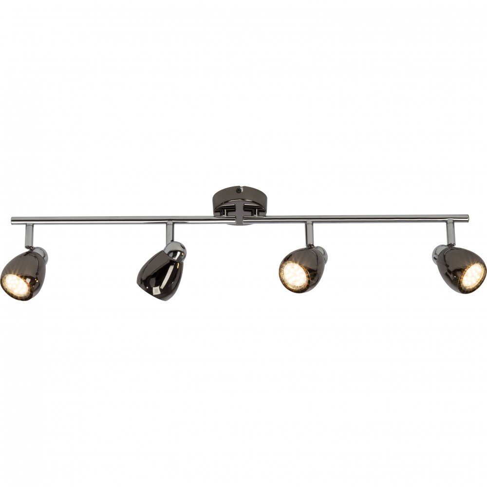Brilliant MILANO LED Plafondlamp Chroom, Zwart, 4-lichts main product photo