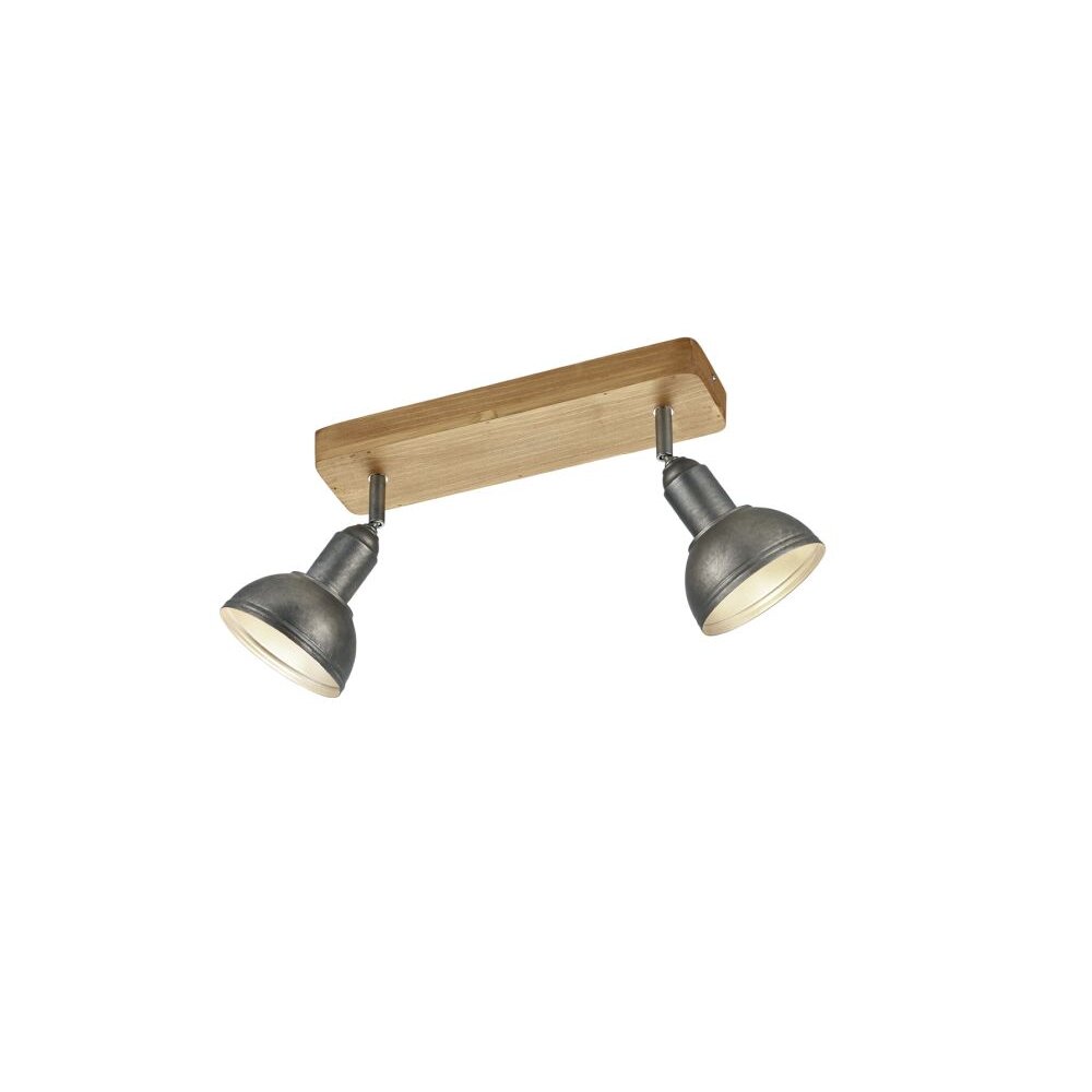 Trio DELHI Spotlamp Nikkel mat, 2-lichts main product photo