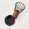 Errested Muurlamp Hout donker, Zwart, 1-licht Errested Muurlamp Hout donker, Zwart, 1-licht