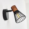 Errested Muurlamp Hout donker, Zwart, 1-licht Errested Muurlamp Hout donker, Zwart, 1-licht