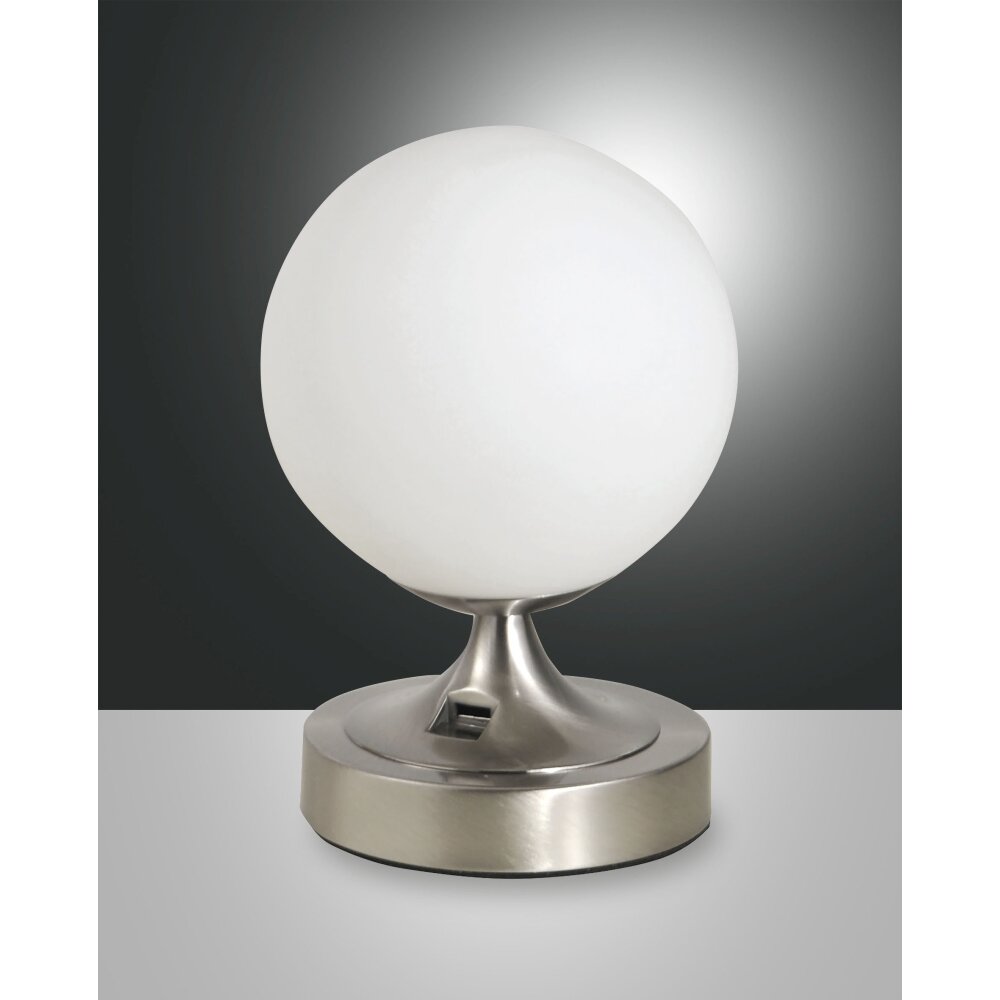 Fabas Luce Perla Tafellamp Nikkel glanzend, 1-licht main product photo