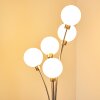 Bernado Staande lamp Nikkel mat, 5-lichts