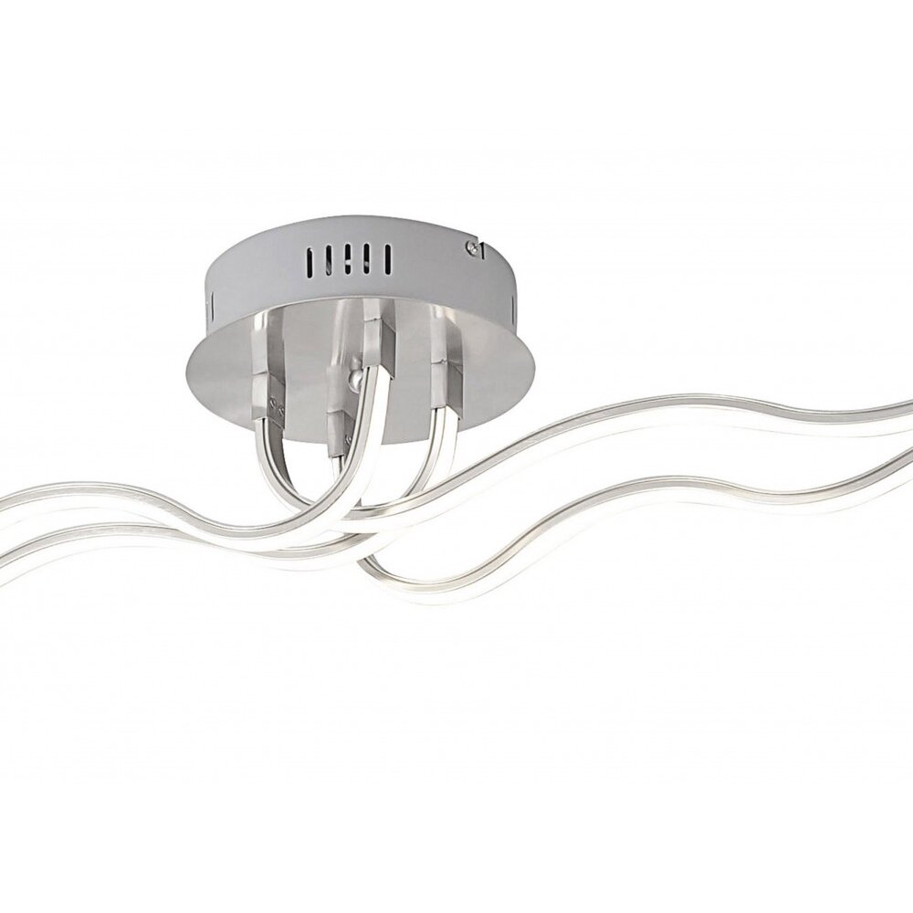 Leuchtendirekt WAVE Plafondlamp LED roestvrij staal, 4-lichts main product photo
