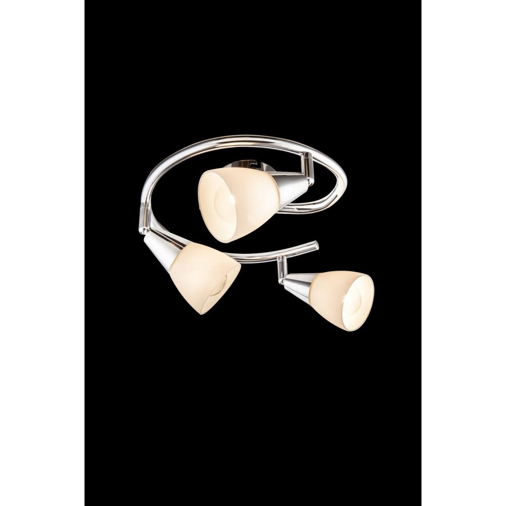 Globo TADEUS Plafond straler Chroom, Glas, 3-lichts main product photo