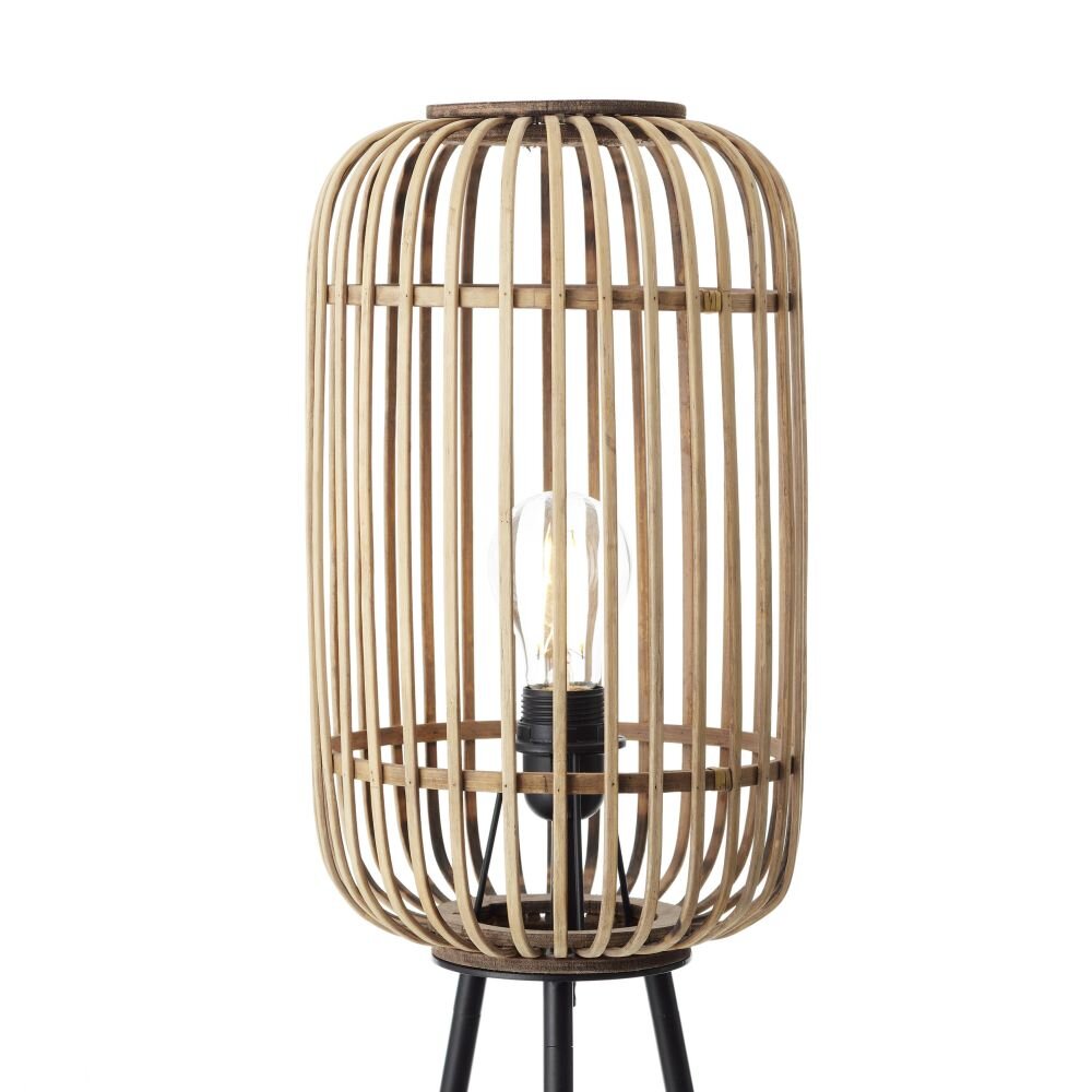 Brilliant Woodrow Staande lamp Bruin, 1-licht