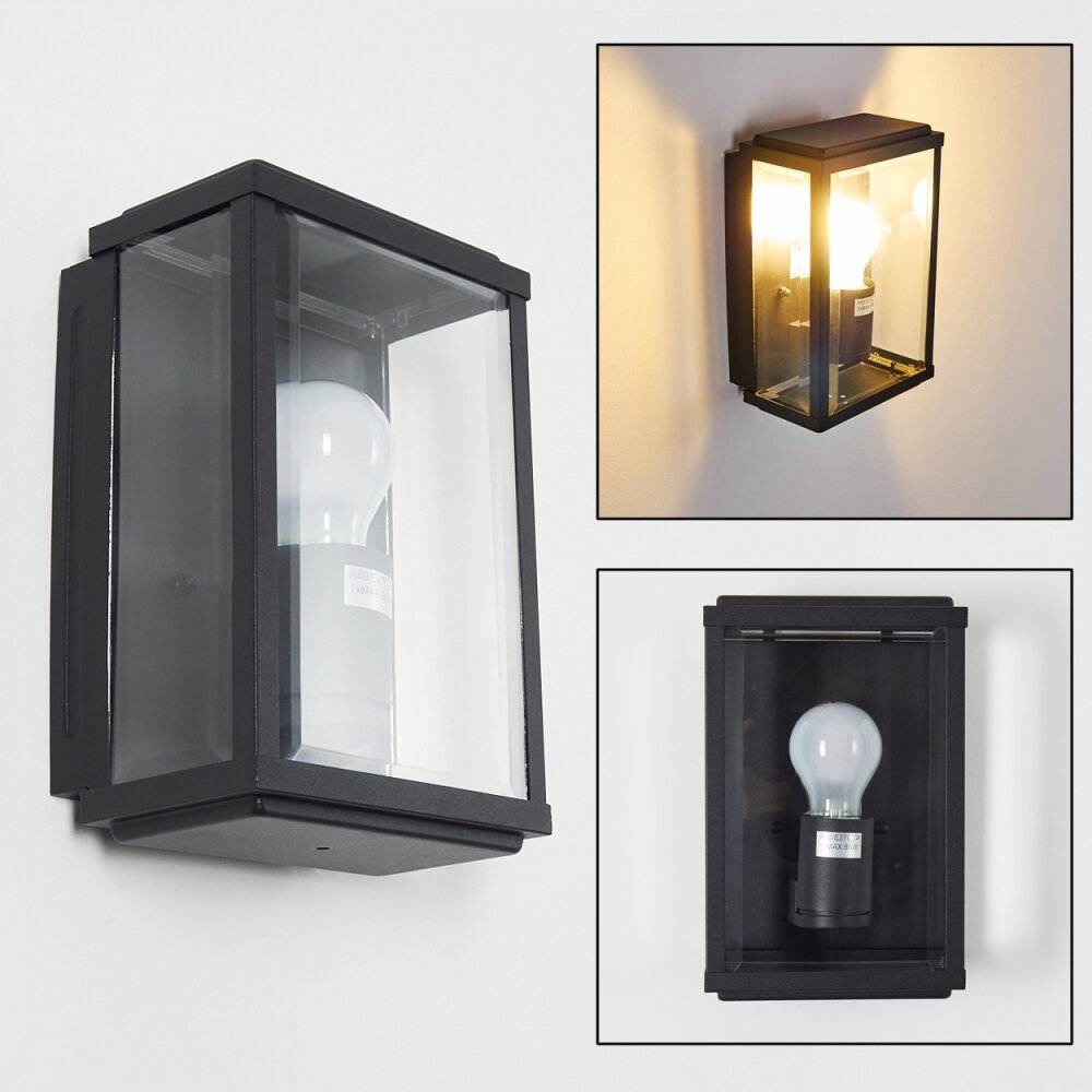 Tieva Buiten muurverlichting Zwart, 1-licht main product photo